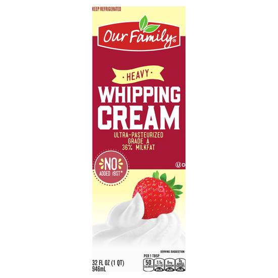 Our Family Heavy Whipping Cream (32 oz)