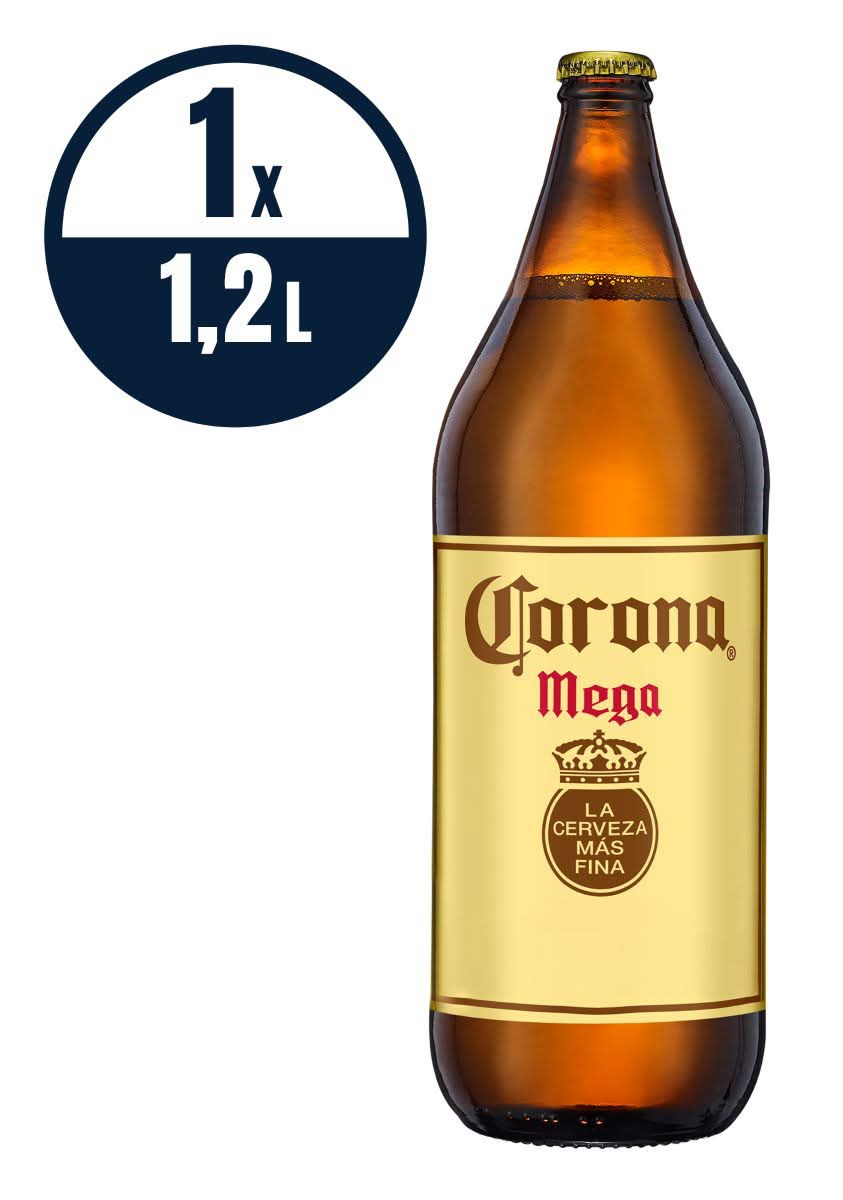 Corona · Cerveza clara tipo pilsner mega (1,2 L)