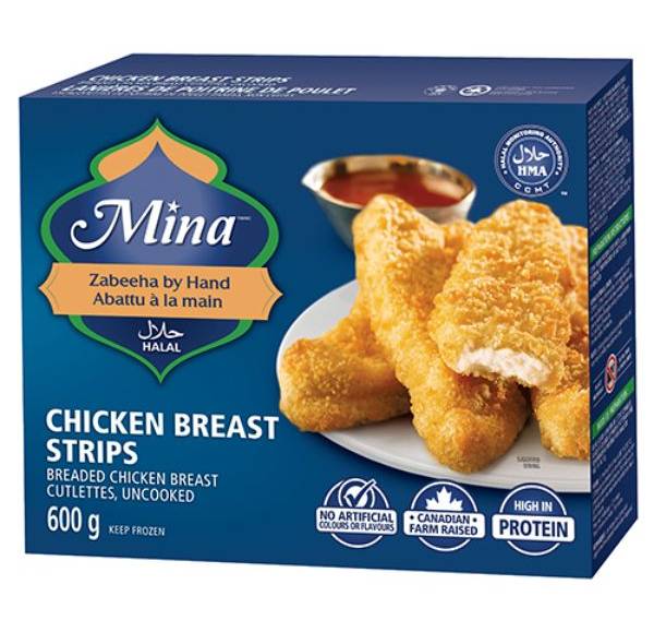 Mina Chicken  Breast Strips 600 G