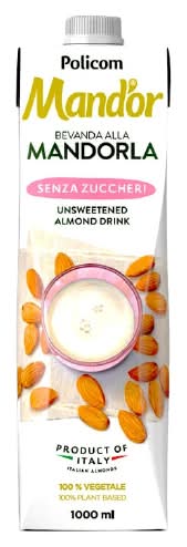 義大利Mandor原味無糖杏仁飲 <1L公升 x 1 x 1Bottle瓶>
