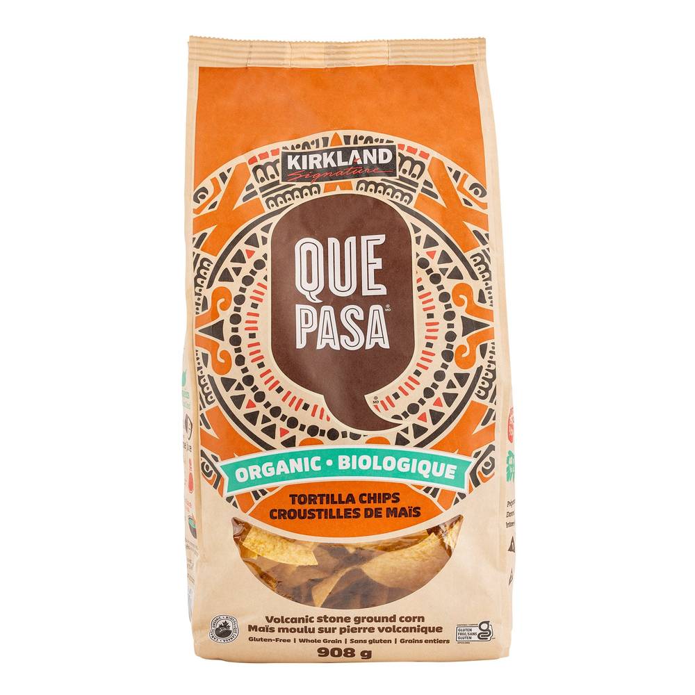 Kirkland Signature Organic Que Pasa Tortilla Chips, 908 G