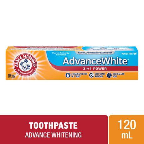 Arm & Hammer Extra Whitening Advanced White 3 in 1 Toothpaste (120 ml)