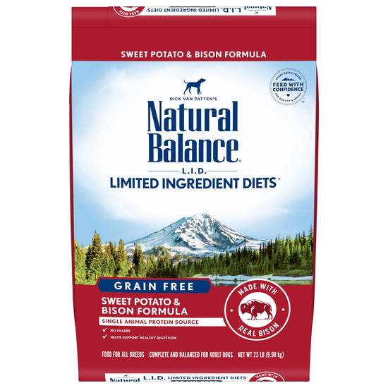 Natural Balance Limited Ingredient Diets Dry Dog Food (sweet potato & bison)