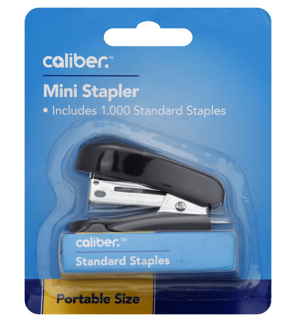 Caliber Mini Stapler, Black