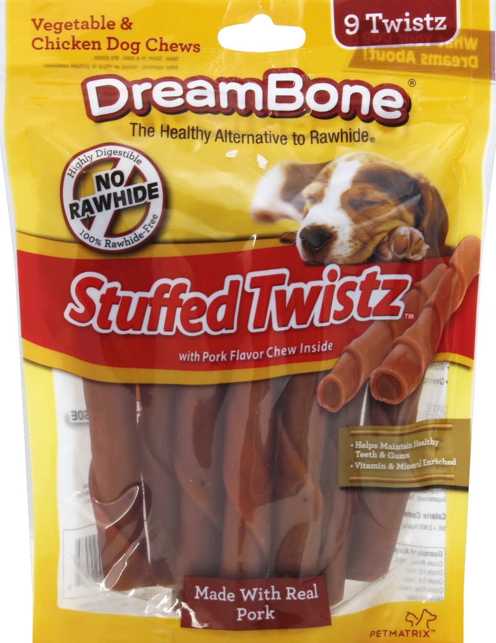 DreamBone Stuffed Twistz With Pork Flavor Dog Chews (10.6 oz, 9 ct)