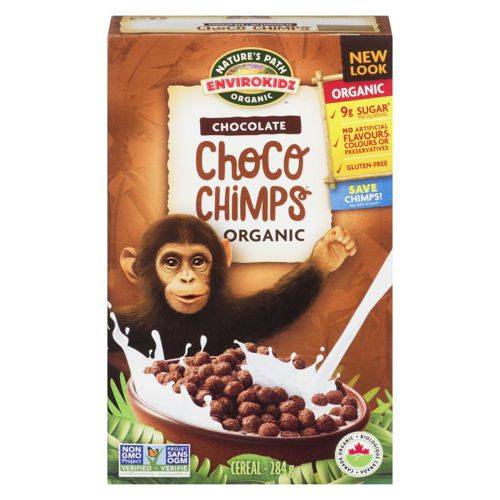 Nature's Path · Organic chocolate choco chimps cereal - Céréales Biologiques au Chocolat Choco Chimps