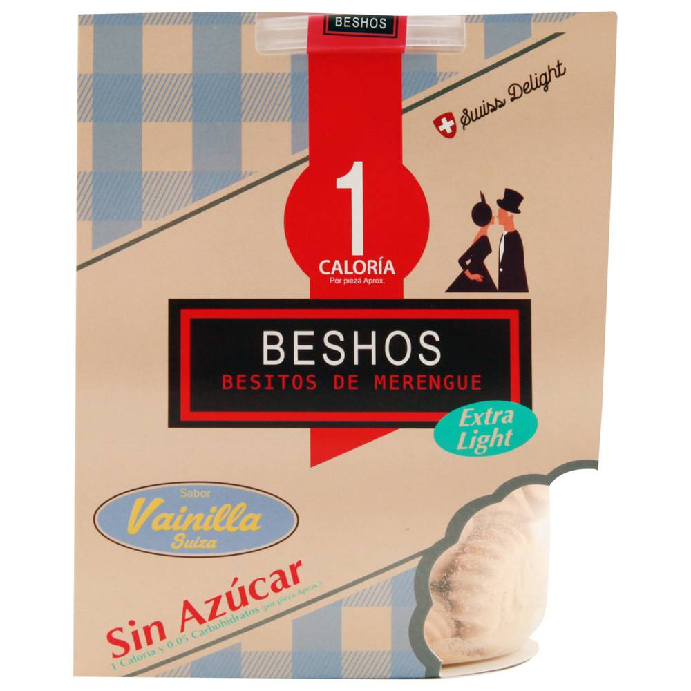 Beshos besitos de merengue vainilla sin azúcar (caja 45 g)