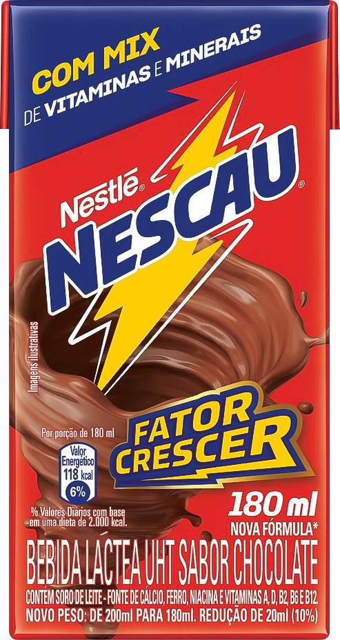 Nestlé bebida láctea uht nescau sabor chocolate (180 mL)
