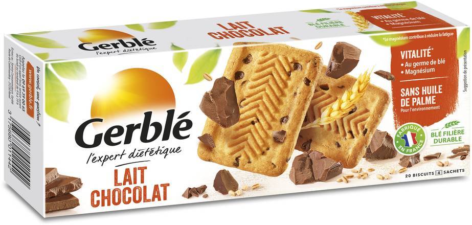 Gerblé biscuits aux pépites de chocolat et au lait