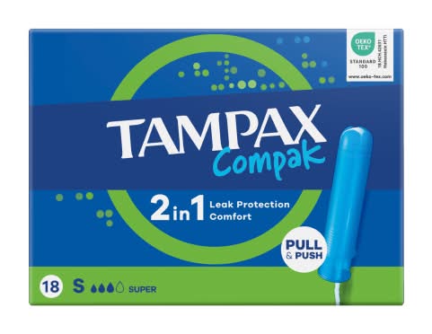 Tampax Super Tampons With Applicator (18 pack)