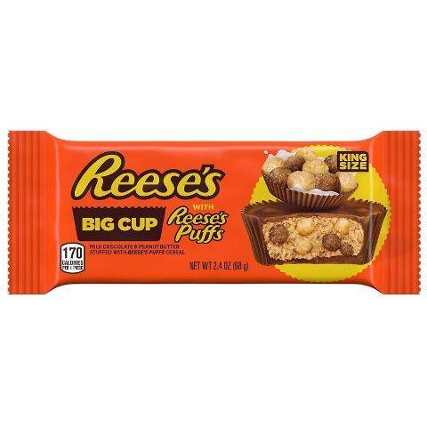 Reese's Peanut Butter Cup with Reese's Puffs King Size 2.4oz