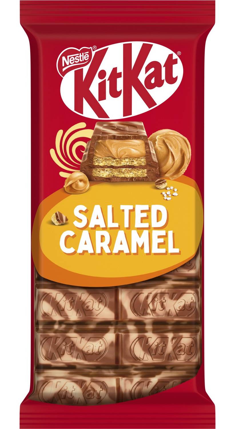 KitKat - Tablette de chocolat, caramel salé (99g)