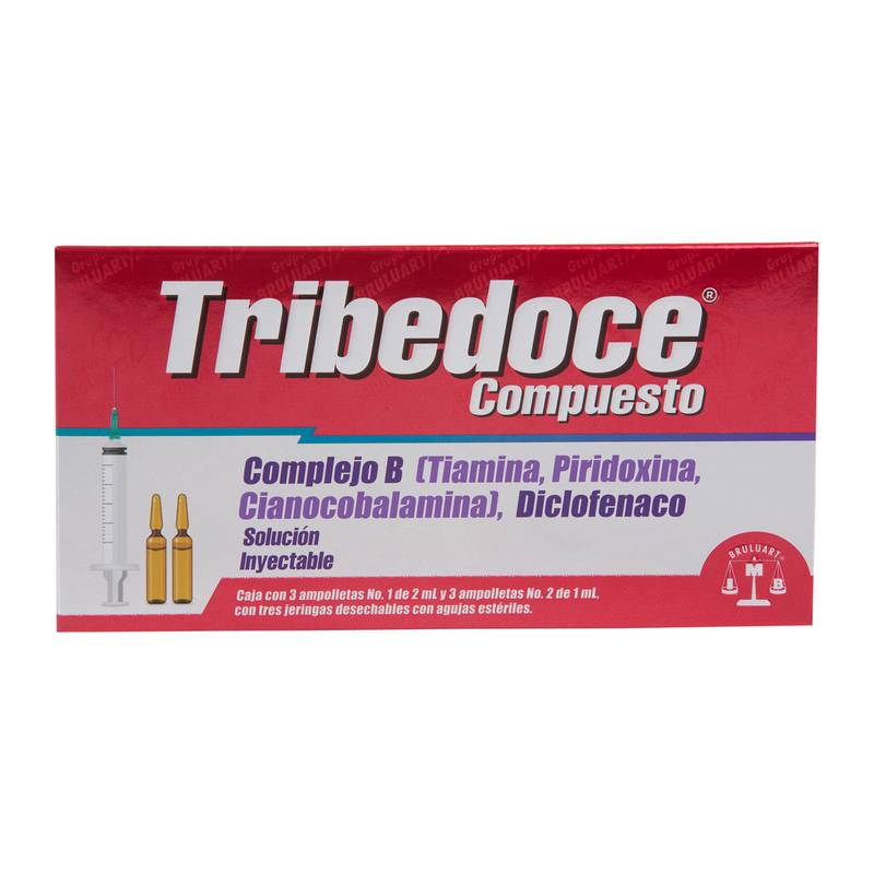 Bruluart tribedoce complejo b/diclofenaco solución inyectable (6 piezas)