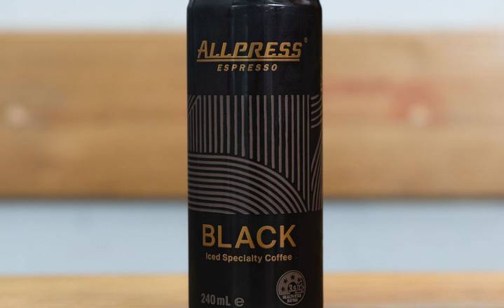 Allpress Cold Brew Coffee Black 240 ml can