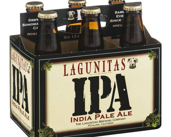 Lagunitas Ipa Btl Gl 6Pk 12 Fld oz (5.0% ABV)