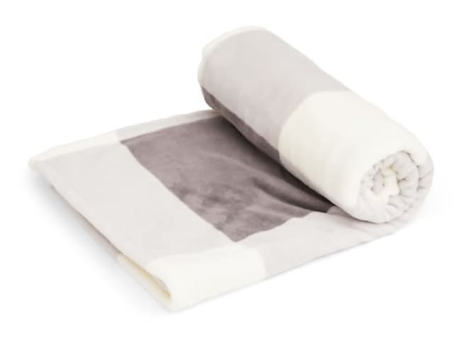 EveryYay Let's Snuggle Pet Throw, 50" L X 60" W, Grey/Ivory