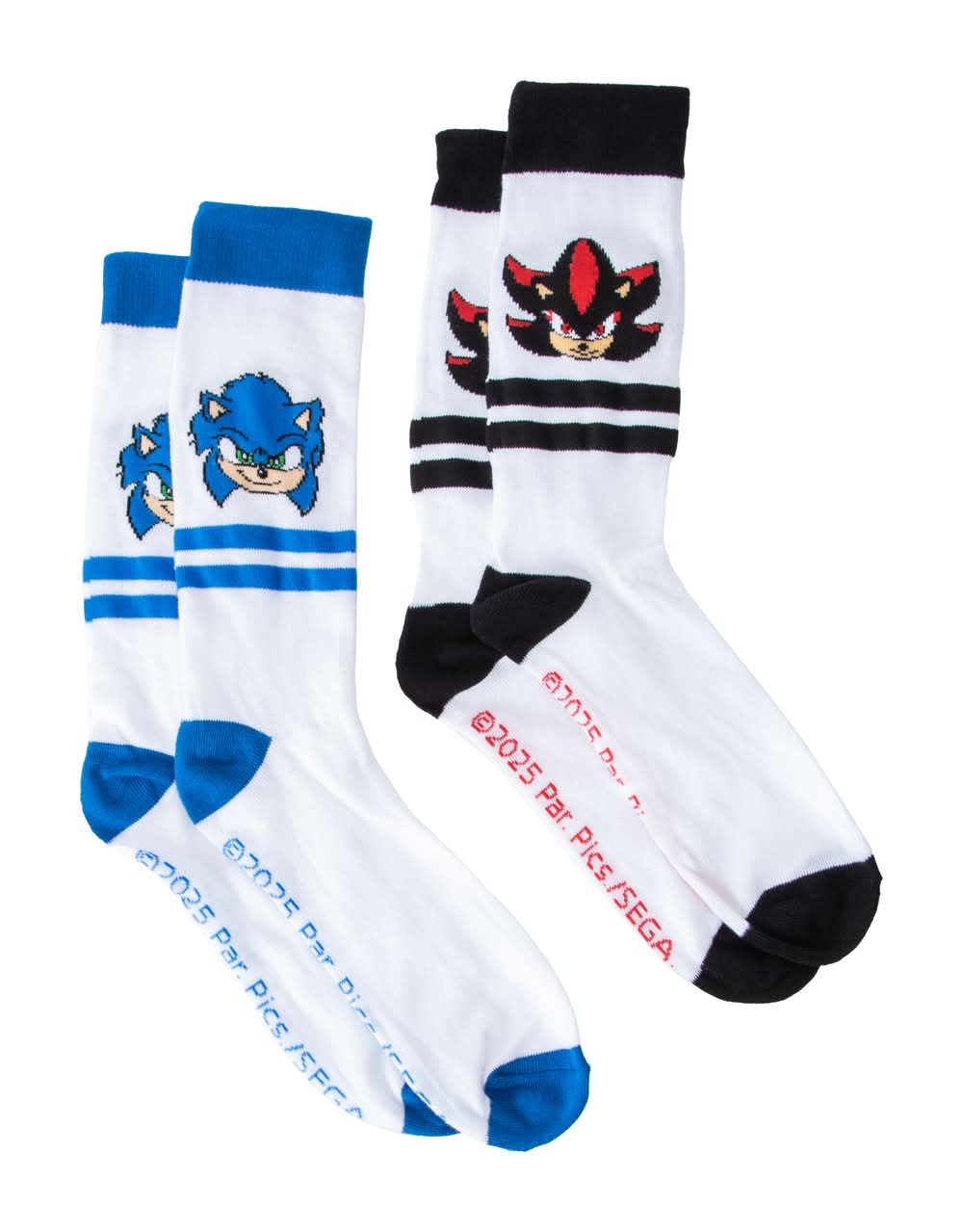 Licensed Crew Socks 2-Pack Sonic
