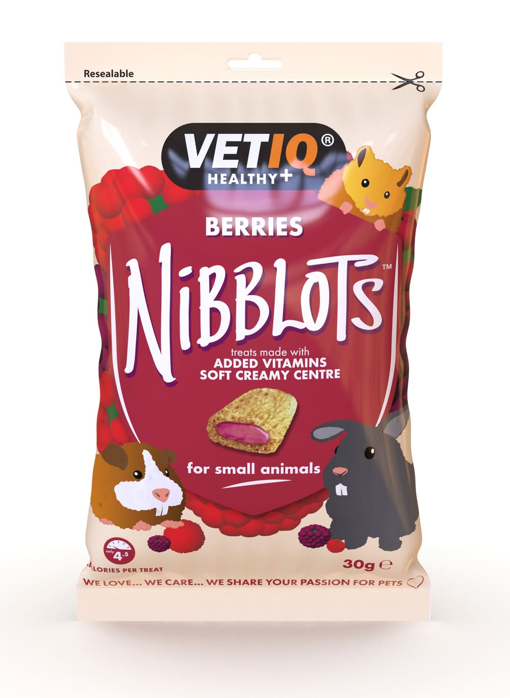 VetIQ Nibblots Berry Treats For Small Animals