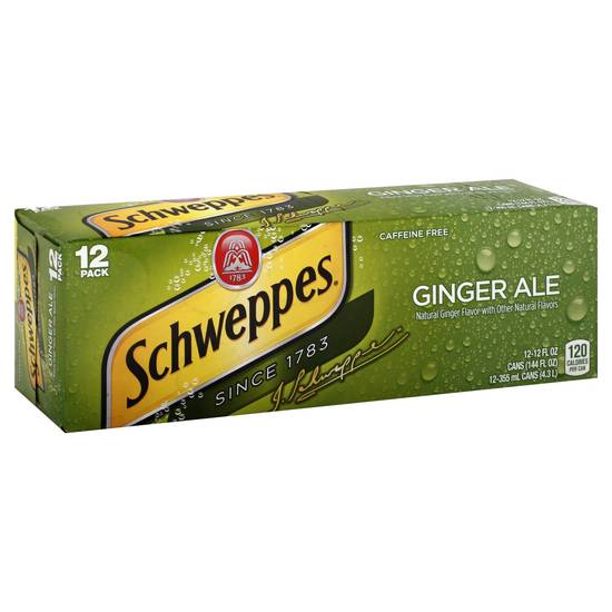 Schweppes Ginger Ale 12 oz Cans (12 oz c 12 ct)