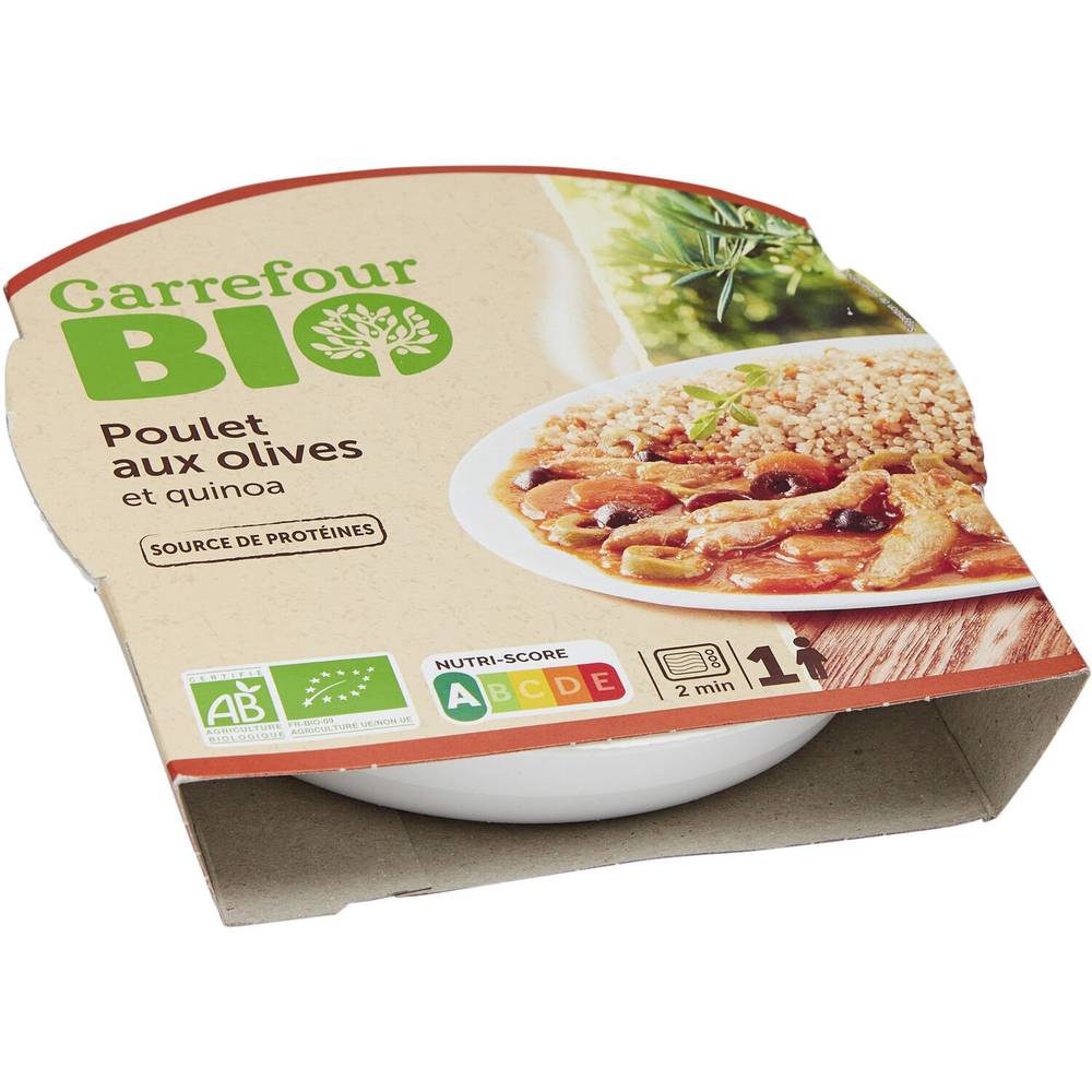 Carrefour Bio - Poulet aux olives et quinoa