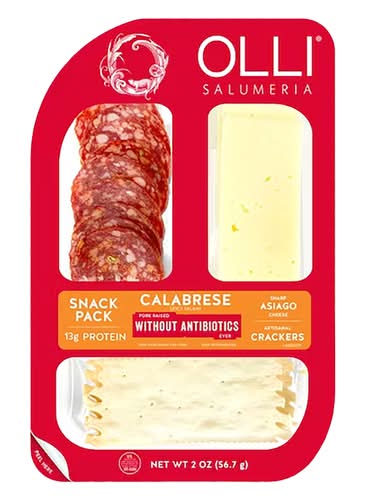 Olli Salumeria Calabrese Salami & Asiago Cheese Snack Pack - 2ct/2oz