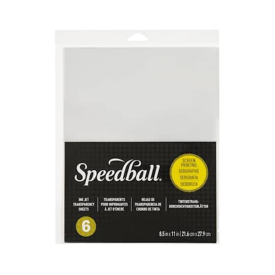 Speedball Ink Jet Transparency Screen Printing Sheets, 6Ct.