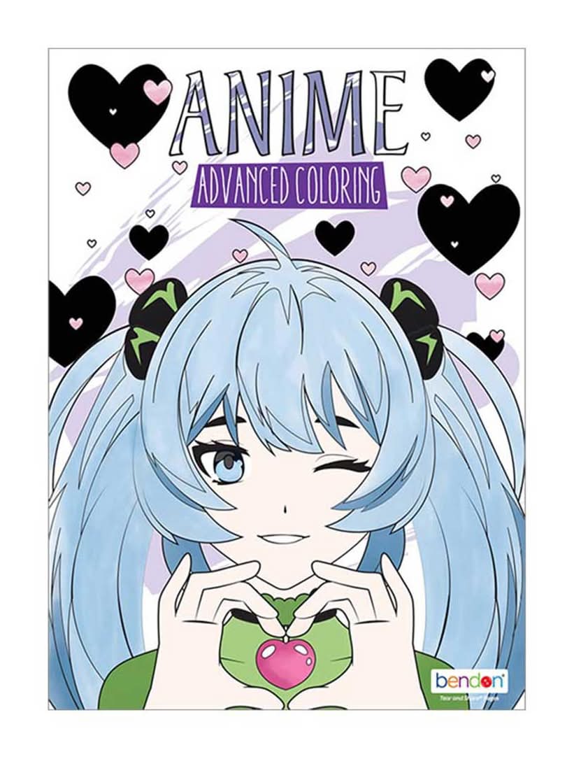 Bendon Anime Advanced Coloring Book 1 Ct