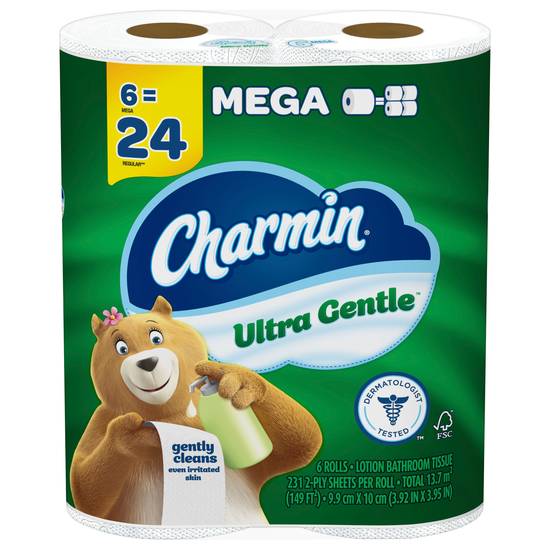 Charmin Ultra Gentle Lotion Bathroom Tissue (3.92 in x 3.95 in)