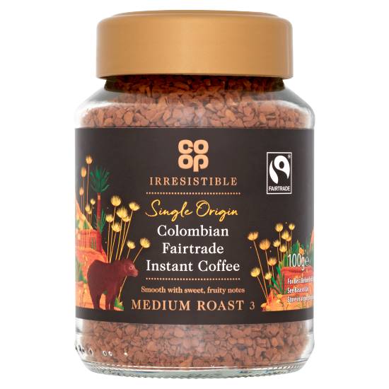 Co-Op Irresistible Colombian Fairtrade Instant Coffee 100g