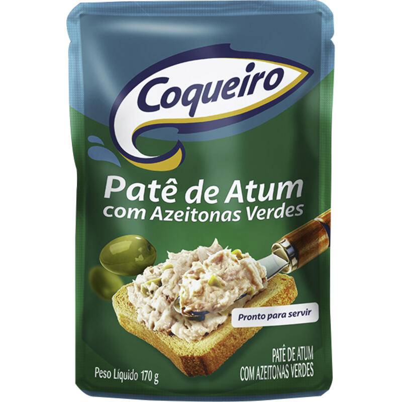 Coqueiro patê de atum com azeitonas verdes (170 g)