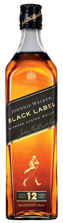 Johnnie Walker Black Label Blended Scotch Whisky 12 Year Old (750 ml)