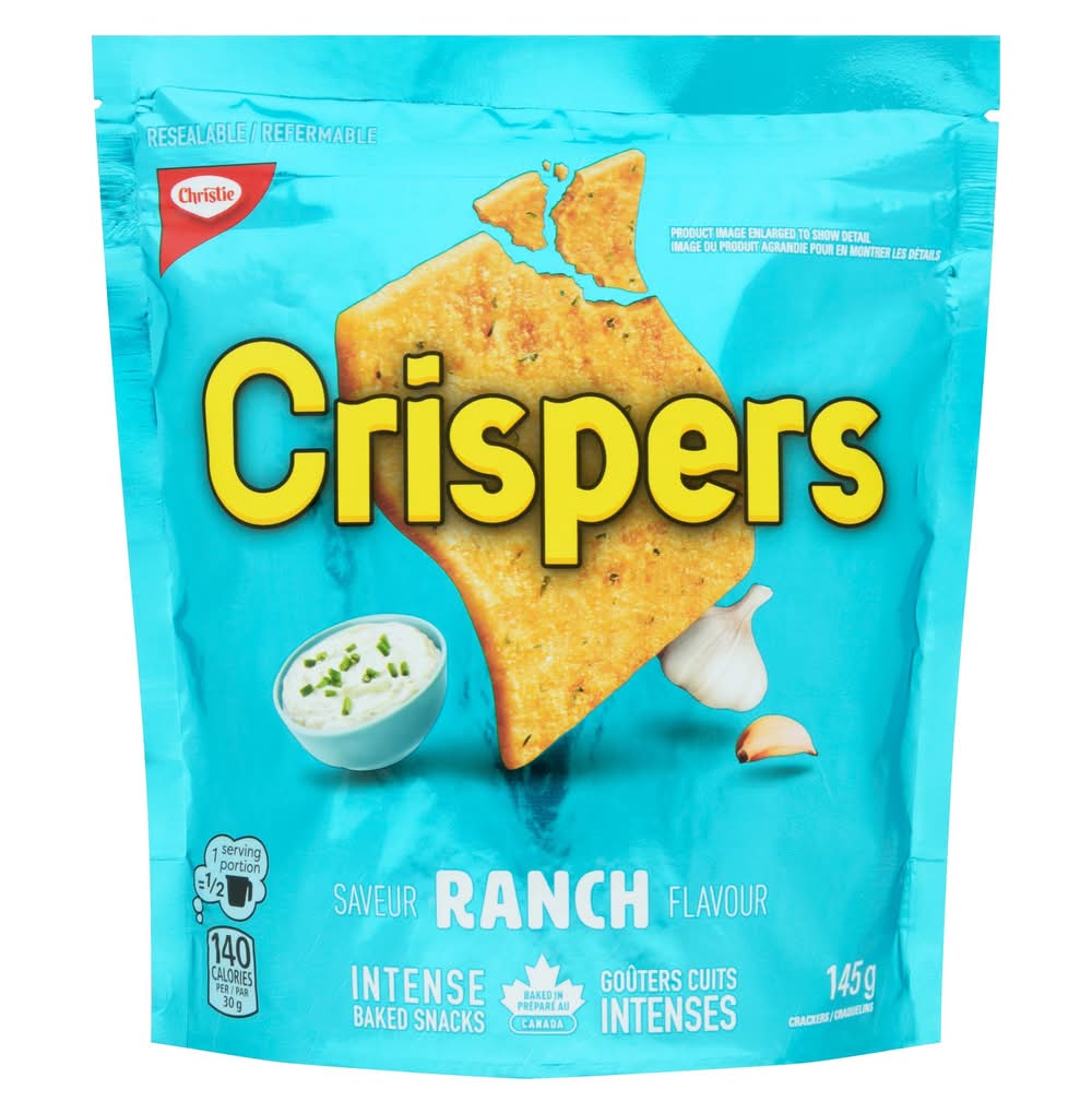 Christie crispers craquelins (ranch) - crispers chrispers ranch (145 g)