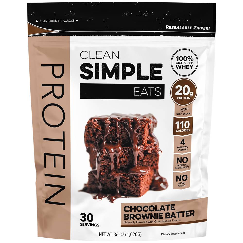 Clean Simple Eats Protein - Chocolate Brownie Batter(36 Ounces Powder)