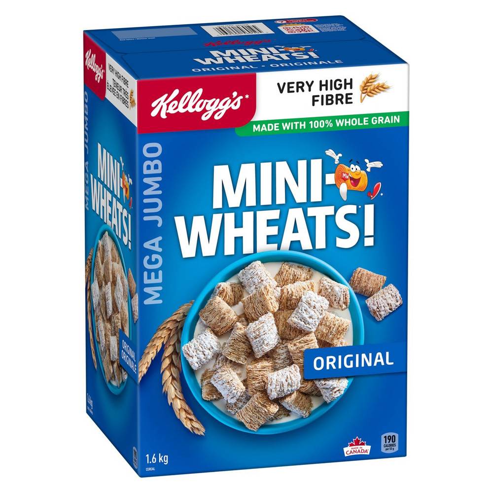 Céréales Mini-Wheats Originales De Kellogg’S, Format Géant, 1,6 Kg