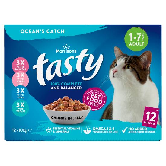 Morrisons Tasty Ocean's Catch Chunks in Jelly Adult 1-7 Years