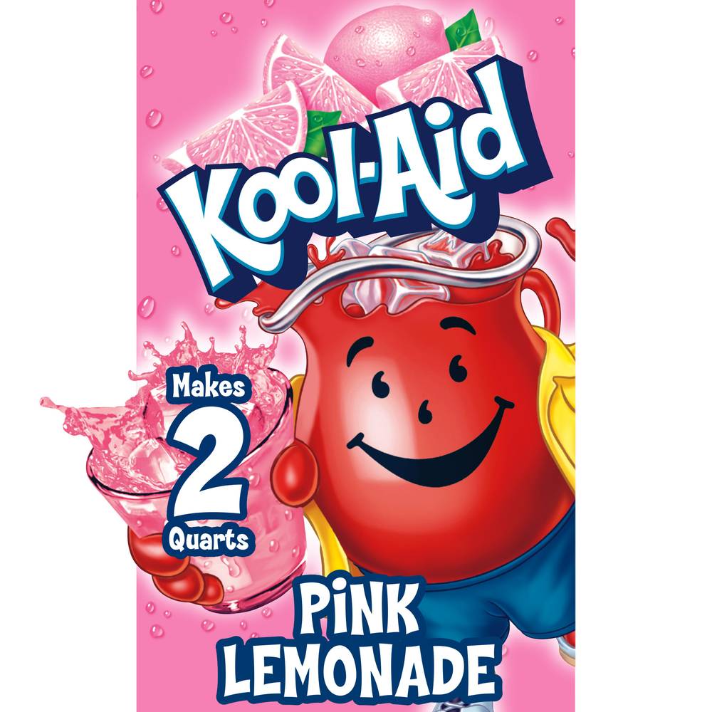 Kool-Aid Pink Lemonade Unsweetened Powdered Drink Mix (0.3 oz)