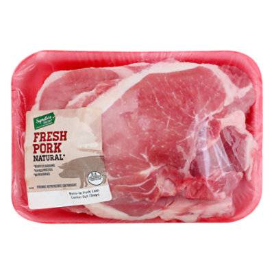 Fresh Pork Loin Center Cut Chops Bone-In