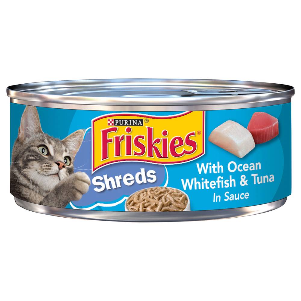 Friskies Shreds Ocean Whitefish & Tuna in Sauce Cat Food