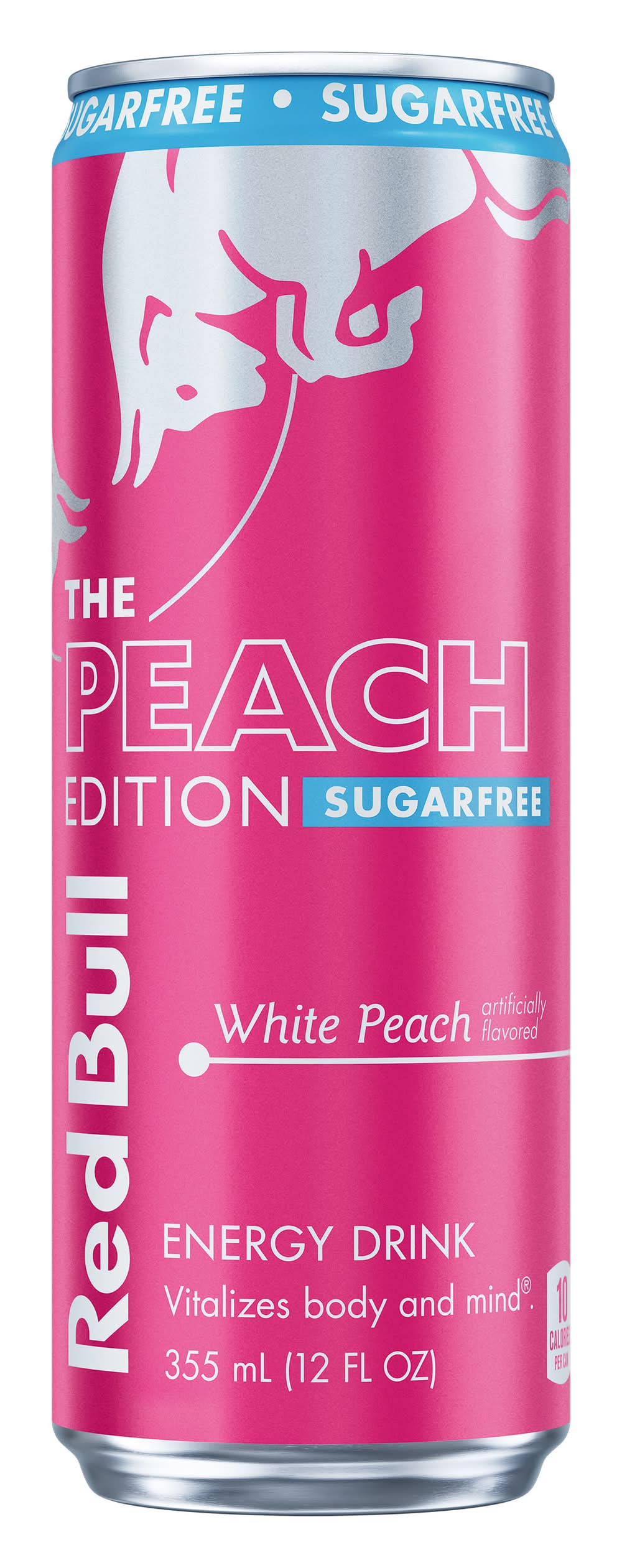 Red Bull The Summer Edition Sugar Free Energy Drink, White Peach (12 fl oz)