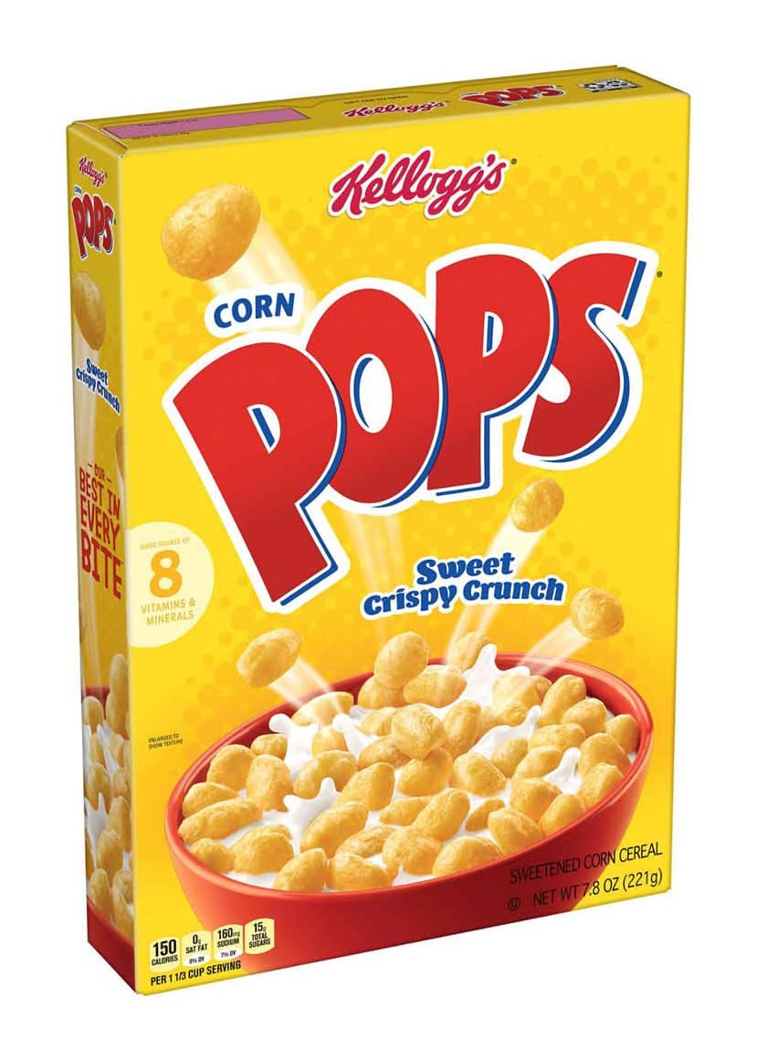 Kellogg'S Corn Pops Breakfast Cereal 7.8 Oz Box 1 Ct