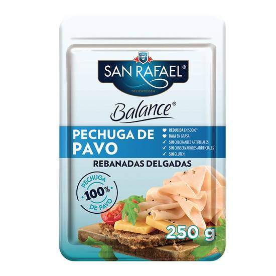 San Rafael · Pechuga de pavo balance rebanadas delgadas (250 g)