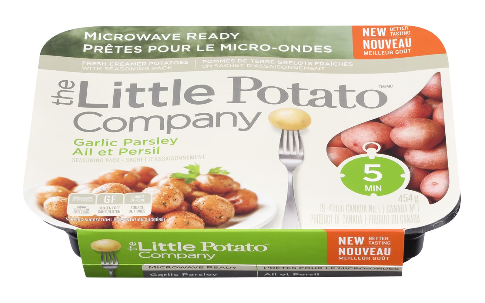 The little potato company pommes de terre grelots fraîches à l'ail et au persil - garlic & parsley fresh creamer potatoes