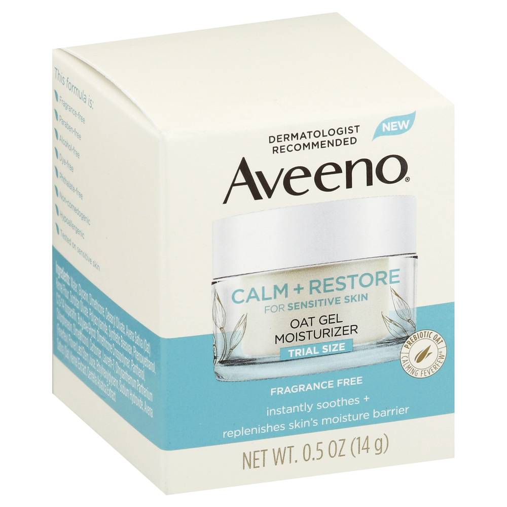 Aveeno Calm + Restore Oat Gel Face Moisturizer, Sensitive Skin