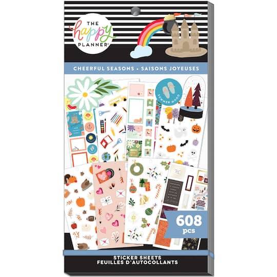 Happy Planner Svp130-129Cheerful Seasons Value pack Stickers (608 ct) (multicolor)