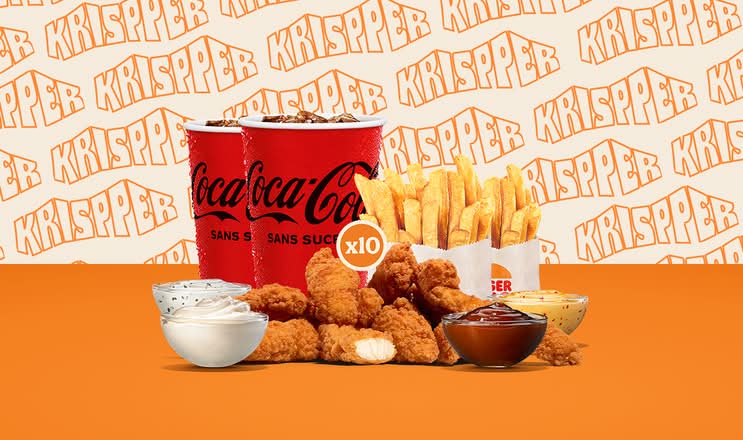 Menu Krispper Tenders x10