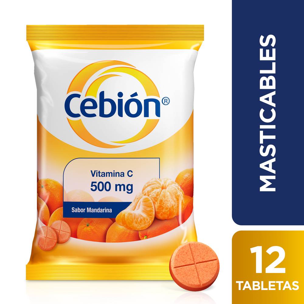 Cebión vitamina c 500 mg (12 tabletas)