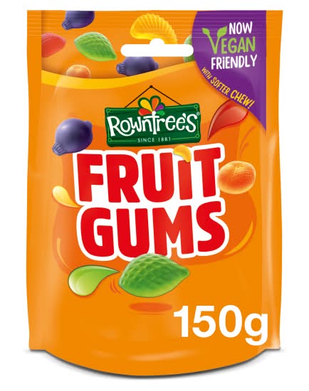 Rowntree's Assorted, Fruit Gums Sweets Sharing Bag (150g)