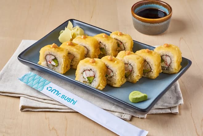 Sushi Mr. Tempura - Manchego Capeado, Cangrejo y Chipotle