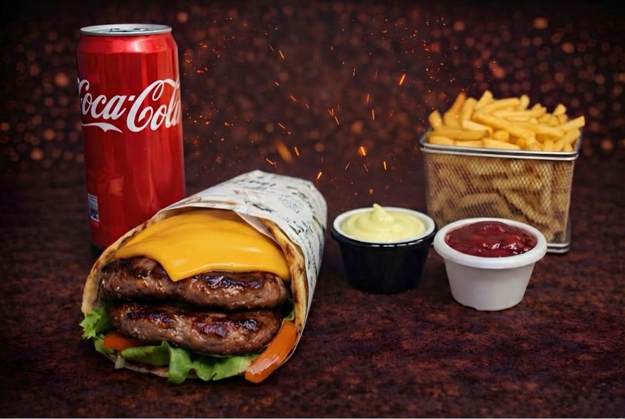 🫓 Menu Cheese Naan 3 Steaks | Le Carnivore Ultra-Juteux & Frites