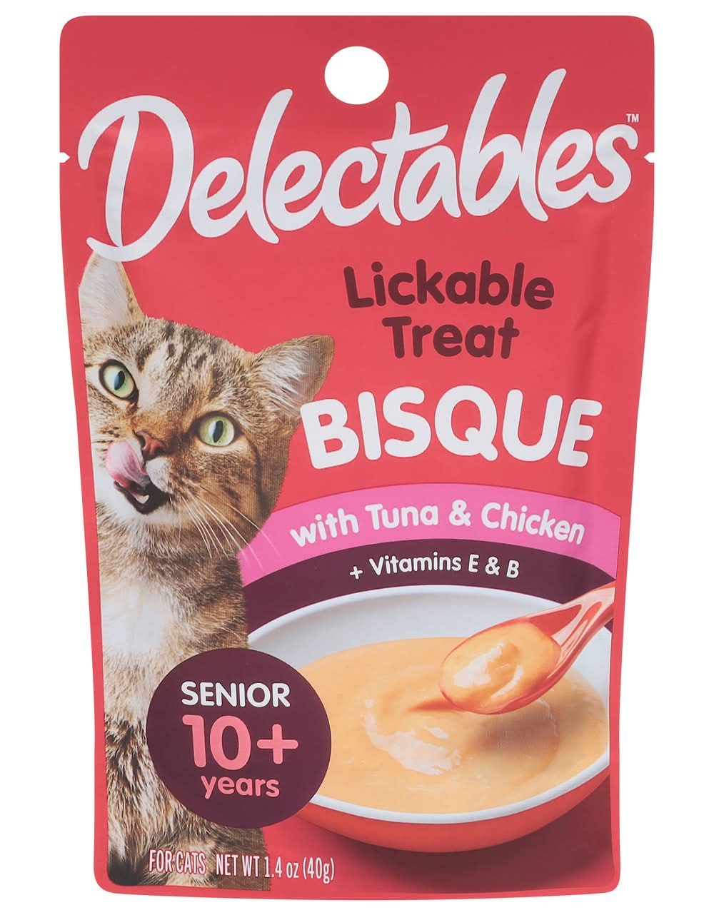 Delectables Bisque Senior Lickable Tuna & Chicken For Cats Treat (1.4 oz)